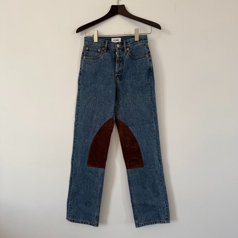 Still Here New York Chaps Childhood Jeans – Chocolate Suede (Size 24)
